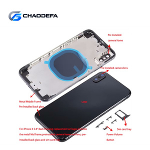 <b>iPhone</b> <b>X</b> Battery Middle Bezel Housing Back Cover Metal 5.8 Inch Space Gray <b>Silver</b> - Product Image 5