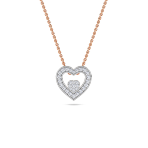 Pendentif vintage classique en or massif 14 carats avec diamant de laboratoire pour femmes, conçu pour offrir une brillance éclatante, un look élégant et sophistiqué - Product Image 1