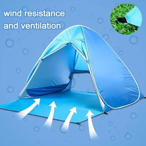 Carpa de Playa Profesional Ecológica de 190T con Revestimiento Plateado, Triple Capa, Ultraligera, Plegable, Automática, de Una Habitación, para Acampar - Product Image 3