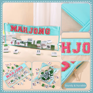 Bolso Mahjong Bordado con <span class=keywords><strong>Letras</strong></span> <span class=keywords><strong>de</strong></span> Alta Calidad, Diseño Moderno y Lujoso, Plegable, Ecológico, Portátil y Duradero - Product Image 3