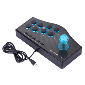 Joystick Arcade con Motor de Vibración, Controlador de Juegos para PS3, <span class=keywords><strong>PC</strong></span>, Android, USB, Juegos de Lucha como <span class=keywords><strong>Street</strong></span> <span class=keywords><strong>Fighter</strong></span> - Product Image 1