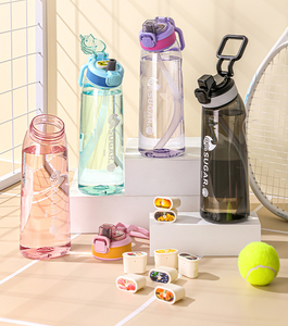 NOUVEAU 700ml 25oz Flacons d'eau en vaporisateur d'arôme Cycling Sports Tritan Bottle With Fruit Flavor Pod for Outdoor Hydratation Bpa-free - Product Image 2