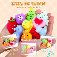 Assortiment de jouets anti-stress en peluche animaux mignons, souples, à remontée lente, à pétrir, pour la décompression et le massage, pour les 14 ans et plus