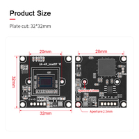 8MP Imx317 6mm 55 grados sin distorsión 4K Mini Notebook USB Cámara Visión artificial Módulo CMOS de baja iluminación