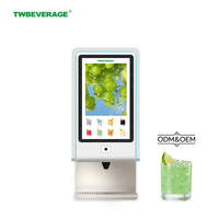 TWBEVERAGE Multi-smaak BIB-siroopdispenser RVS slimme drankenautomaat met afstandsbediening en databeheer