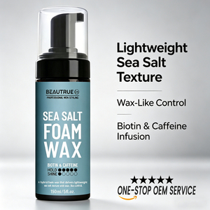 <span class=keywords><strong>Mousse</strong></span> <span class=keywords><strong>coiffante</strong></span> hydratante au sel marin OEM personnalisée, fixation forte et flexible, anti-frisottis, amplificateur de boucles pour <span class=keywords><strong>cheveux</strong></span> masculins - Product Image 1