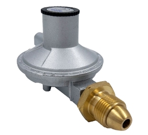 Régulateur de pression pour <span class=keywords><strong>bouteille</strong></span> de <span class=keywords><strong>gaz</strong></span> GPL en aluminium et laiton, homologué CE, connexion POL UK, buse en laiton de 10 mm, réduction de pression 37 mbar/50 mbar - Product Image 4