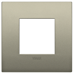 Vimar Placca Classic 2M Champagne Matt Wall <b>Switch</b> Cover 9.6x9.6cm - Product Image 1