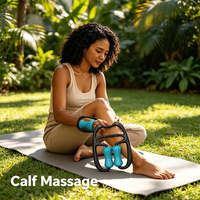 Masseur de jambes multifonctionnel pour hommes et femmes, rouleau circulaire à clipser pour mollets, relaxation sportive, mise en forme, appareil manuel de soin des pieds et équipement de fitness