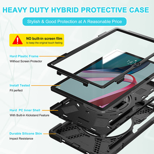 Pare-chocs Silicone Heavy Duty Tablet Case Pour <span class=keywords><strong>Lenovo</strong></span> <span class=keywords><strong>Tab</strong></span> <span class=keywords><strong>P11</strong></span> <span class=keywords><strong>Pro</strong></span> 11.2 Pouces 2022 TB-138FC/132FU Couverture Robuste Avec Bandoulière - Product Image 4
