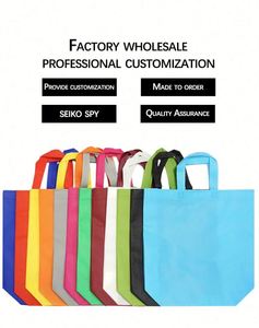 Customized Logo Eco-Friendly Reusable <b>Supermarket</b> Grocery Shopping Bag Folding Non-Woven Cloth Bag for Promotions - Product Image 6