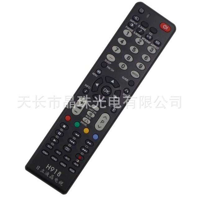 Crystal Beads Universal Remote Control For Hitachi Lcd Tv Jz Yk 0373 Black Infrared Model