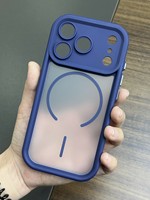 Coque de téléphone souple transparente magnétique premium minimaliste en TPU+PC pour iPhone 17 16 15 14 13 Pro Max