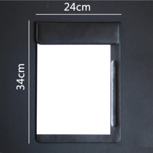 PU — tapis en cuir PU avec logo personnalisé, pour écriture, réunion d'affaires, dossier de conférence, fente pour dossier, accessoire de table de bureau, A4 - Product Image 3
