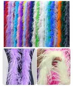 Nhà cung cấp Nhà máy rẻ hơn đà điểu tự nhiên marabou lông BOA cho Đảng Carnival lễ kỷ niệm lễ hội trang trí