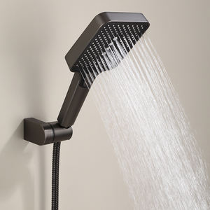 Pommeau de <span class=keywords><strong>Douche</strong></span> en Laiton Haute Pression à Faible Débit, Réglable, avec <span class=keywords><strong>Tuyau</strong></span>, Fonction Pluie, Anti-Colmatage, Auto-Nettoyant, Chromé Noir, pour Usage Hôtelier - Product Image 5