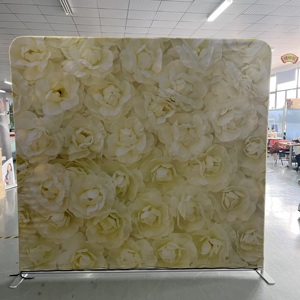 Kích Thước Tùy Chỉnh Kim Loại Và Acrylic Gối Bìa Backdrop Đứng Với Căng Thẳng Vải Backdrop Cho Hiển Thị Đứng - Product Image 4