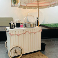 Chariot à bonbons mobile en métal détachable personnalisé pour mariage, fête, douche nuptiale, accessoires de décoration