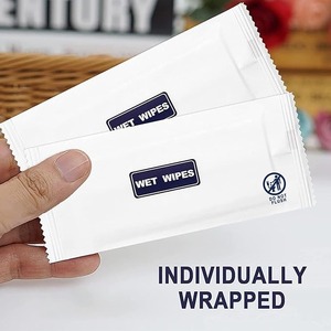 Xách tay mảnh duy nhất ướt lau tinh khiết cho du lịch nhà hàng khách sạn biểu tượng tùy chỉnh không dệt lau mô - Product Image 5