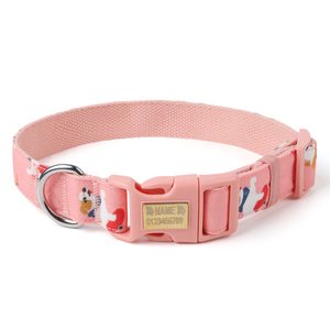 <span class=keywords><strong>Collier</strong></span> <span class=keywords><strong>pour</strong></span> <span class=keywords><strong>chien</strong></span> réglable et doux, designs personnalisés, colliers à boucle <span class=keywords><strong>pour</strong></span> chiens de petite/moyenne taille - Product Image 1