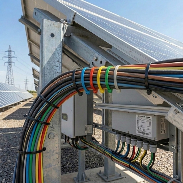Solar Power Plant Maintenance Self-Locking UV Resistant Nylon Zip Ties