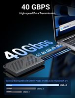 Câble USB-C PD 240W - USB 4.0 - Transfert de données 40 Gbps - Affichage vidéo 8K 60 Hz - Thunderbolt 3/4 pour ordinateurs portables, smartphones, tablettes