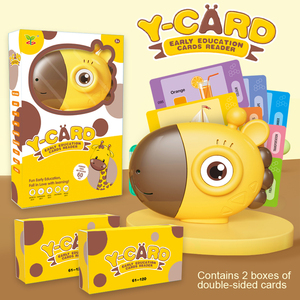 Jouet éducatif <span class=keywords><strong>pour</strong></span> bébé préscolaire lecteur de mots anglais insertion de cartes en Y <span class=keywords><strong>pour</strong></span> enfants apprentissage <span class=keywords><strong>livre</strong></span> <span class=keywords><strong>audio</strong></span> <span class=keywords><strong>pour</strong></span> enfants ABC parlant cartes Flash Machine - Product Image 6