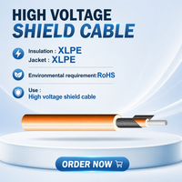 Câble haute tension blindé 1500V DC, gaine XLPE 125 degrés, fil de cuivre nu flexible pour batterie et moteur de véhicule électrique