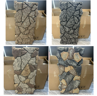 Vente en gros d'usine - Panneaux muraux en pierre 3D en PU imitation brique - Revêtement mural en pierre souple en PU pour mur extérieur - Imperméable