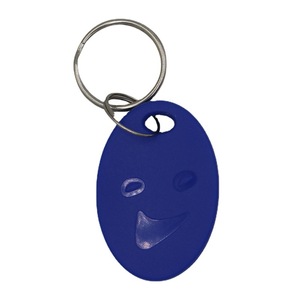 Fabricant de cartes d'accès électroniques RFID haute fréquence personnalisées en forme de visage souriant mignon ; Porte-clés de carte d'ascenseur Fudan ID/IC KF-20 - Product Image 2