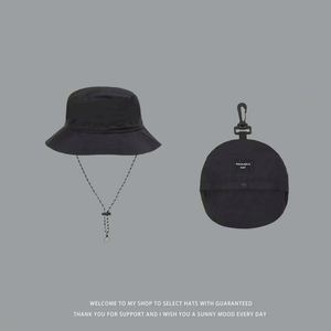 Sombrero de Pescador Plegable para Exteriores con Bolsillo, Gorra de Pesca Unisex Estilo Safari con Cordón Ajustable - Product Image 6