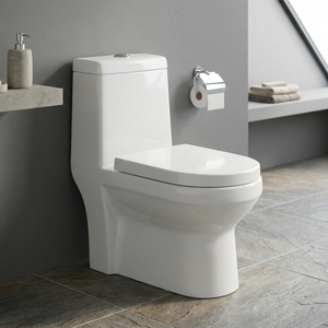 Articles sanitaires de haute qualité grand trou de sortie une pièce salle de bain toilette en céramique chine symphonique tornade rinçage Villas toilettes - Product Image 3