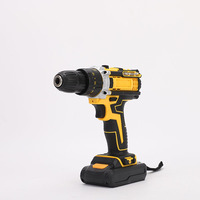 Perceuse à percussion électrique sans fil 21V, 2 batteries 2.0Ah, couple max. 42 N.m, moteur sans balais, perceuse à percussion sans clé OEM