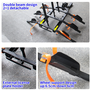 <span class=keywords><strong>Portabici</strong></span> Posteriore in Acciaio di Alta Qualità per Paraurti SUV con Ricevitore da 2 Pollici, <span class=keywords><strong>Gancio</strong></span> di <span class=keywords><strong>Traino</strong></span> per Bici con Capacità di 100 kg - Product Image 2