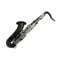 Saxofón Tenor Eastern Music SA80, Estilo Brillante, Campana Niquelada Negra, Cuerpo Plateado, Tono BB, con Estuche Premium