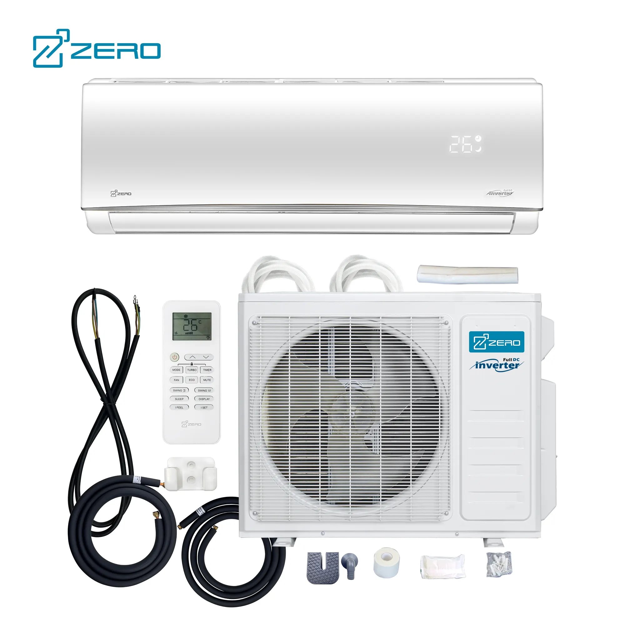 ZERO Z-max 9000 18000 Btu Mini Ac Split Air Conditioner Hyper Heat Air Conditioners Inverter Split Unit Air Condition China
