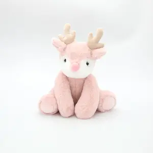 Wholesale in Stock Fast deliver Cheaper Price Stuffed Christmas Toy Moose Snowman Santa Claus Elf Plush Toys for Christmas