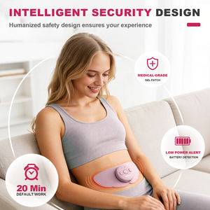 Appareil TENS chauffant et massant par vibration, réutilisable, pour soulager les douleurs menstruelles, avec certification médicale et chargement USB-C - Product Image 5