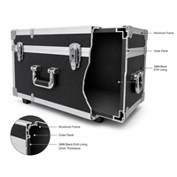 Valise de transport en aluminium sur mesure de grande taille pour outils, valises à outils de qualité supérieure, valise de transport en aluminium antichoc personnalisée, valise de transport routière