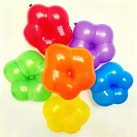 Ballons en latex Geo-Blossom colorés en forme de fleur de prunier pour la décoration de fêtes d'anniversaire et de mariages – Fournitures de ballons