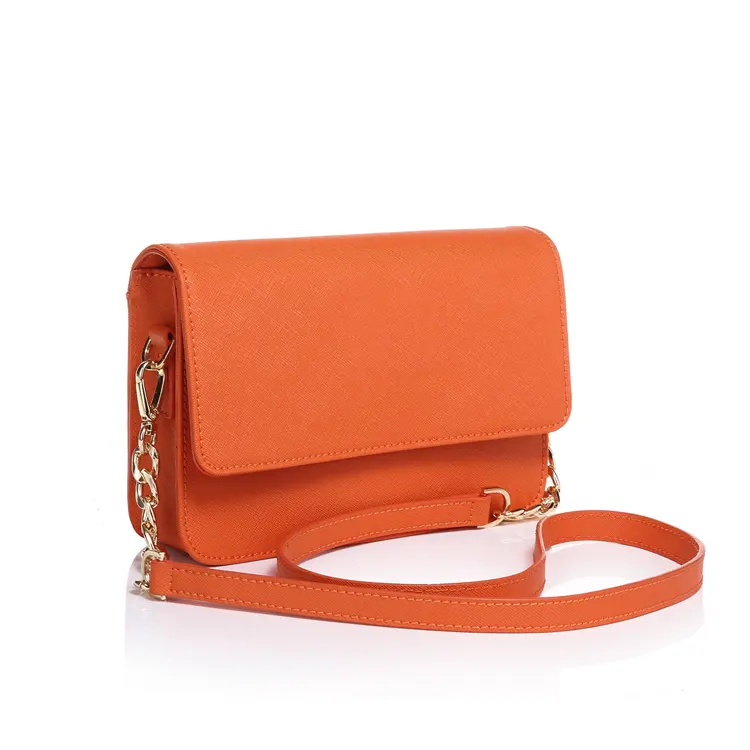 Gionar Simple Saffiano Leather Bright Crossbody Bag Small Women Genuine Leather satchel luxury Purse