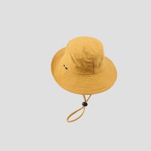 หมวกบักเก็ตทรงชาวประมงลำลองป้องกันแสงแดดฤดูร้อน ยูนิเซ็กซ์ ผ้าฝ้าย 100% สไตล์ญี่ปุ่น ตกแต่งด้วยผ้าปะติดปะต่อ เหมาะสำหรับตั้งแคมป์และเดินป่า - Product Image 4