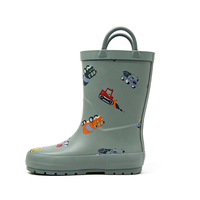 Bottes de pluie en caoutchouc naturel pour filles avec imprimé cygne personnalisé, support OEM ODM, imperméables, antidérapantes, bottes Wellington pour tout-petits