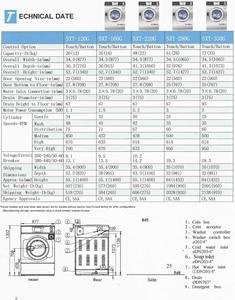 Équipement de blanchisserie commercial SXT-120G, machines à laver industrielles, capacité de 12 kg, prix de gros pour les costumes - Product Image 5