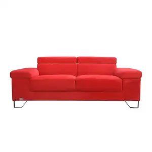 Set di sofà da pavimento a basso prezzo promozionale sofà in tessuto rosso rilassante design moderno
