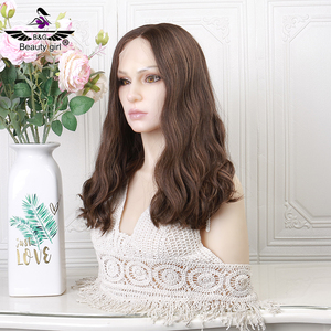 Parrucche Ebraiche Marrone Scuro Mezzo Nodo in Capelli Umani con Base in Pelle per Donne Bianche, Capelli Veri con Attaccatura Invisibile, Parrucche Kosher Ebraiche - Product Image 5
