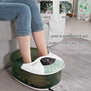 Bain de pieds massant à bulles chauffant rapide 500W, température réglable, <span class=keywords><strong>relaxant</strong></span>, avec 14 rouleaux de <span class=keywords><strong>massage</strong></span> amovibles - Product Image 5