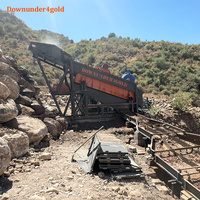 Cribleur d'or robuste et fiable, installation de lavage d'or à grande échelle avec tamis personnalisé 6-20 mm pour la prospection aurifère en rivière
