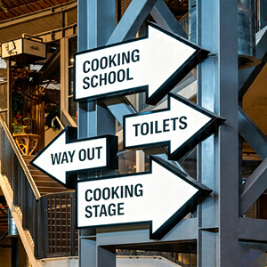 Illuminated Sign <b>Light</b> <b>Box</b> Rectangle Steel Frame Led <b>Light</b> Source Monochrome Pole Mount High Brightness For <b>Advertising</b> Signs - Product Image 1