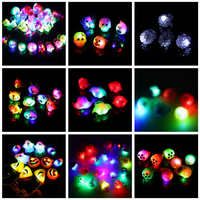 Lumineux LED Animal Jelly Finger Ring Glow-in-the-Dark Party Favor Doux et Élégant Famille Rassemblement Cadeau D'anniversaire